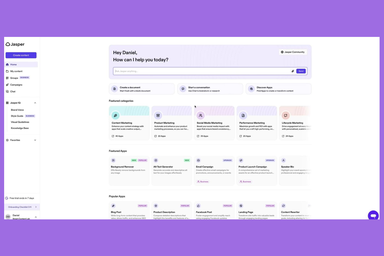 ИИ для написания текстов: Jasper AI ИИ для написания текстов: Jasper AI