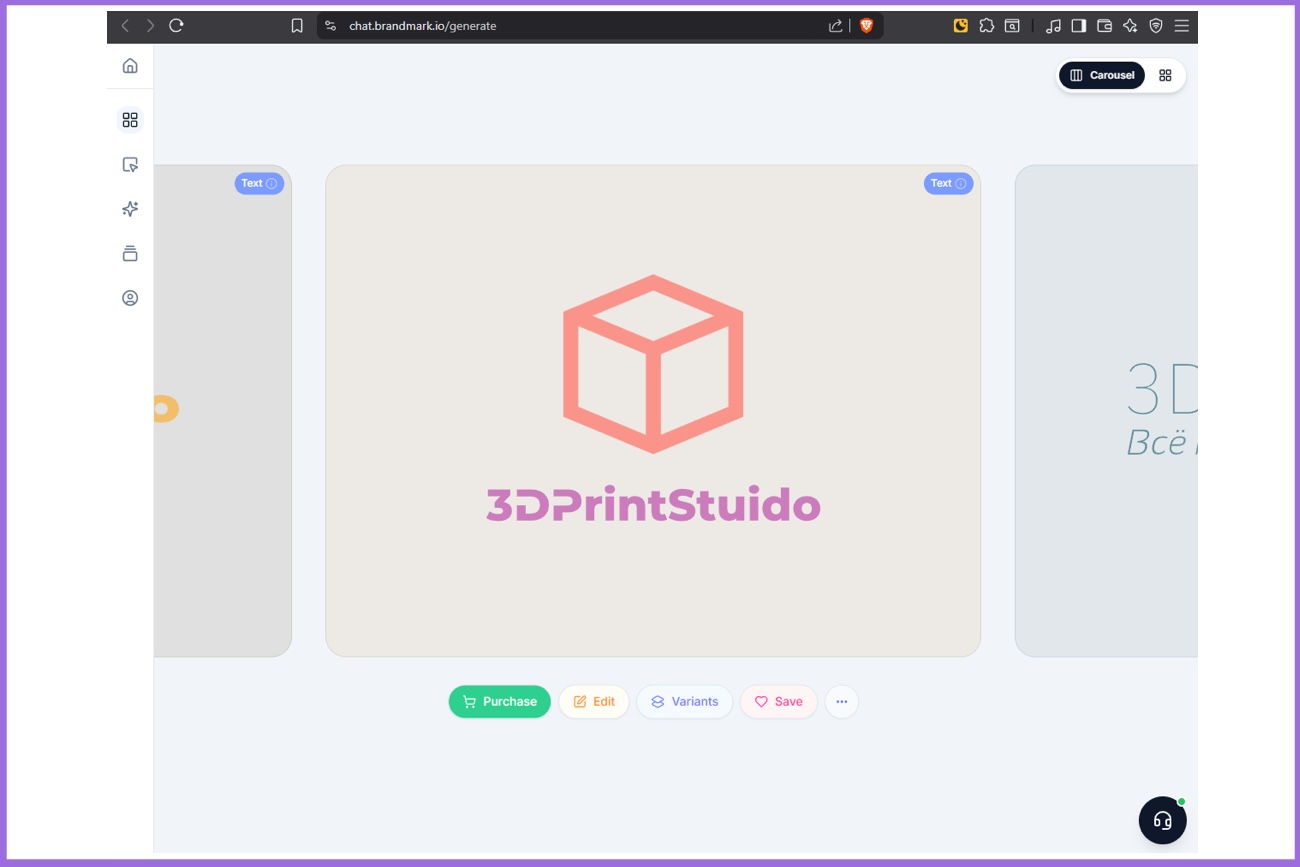Brandmark Создать логотип нейросетью: Brandmark
