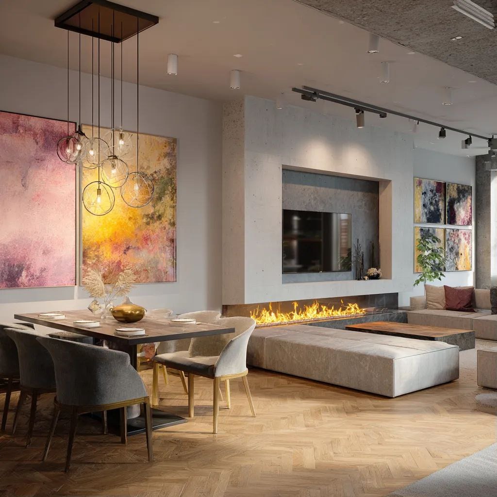 Интерьер, сгенерированный по текстовому промту Интерьер, сгенерированный Midjourney v7 по текстовому промту