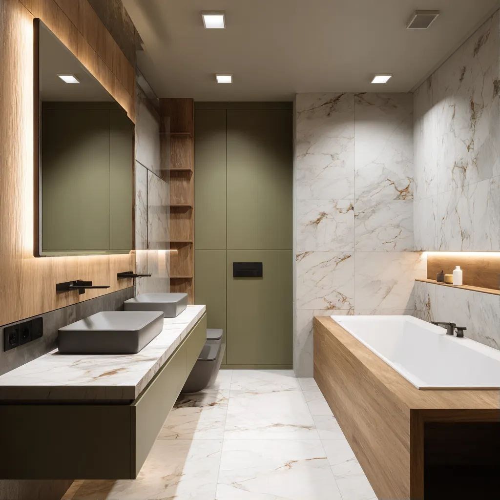 Пример визуализации интерьера Пример визуализации интерьера от Midjourney v7