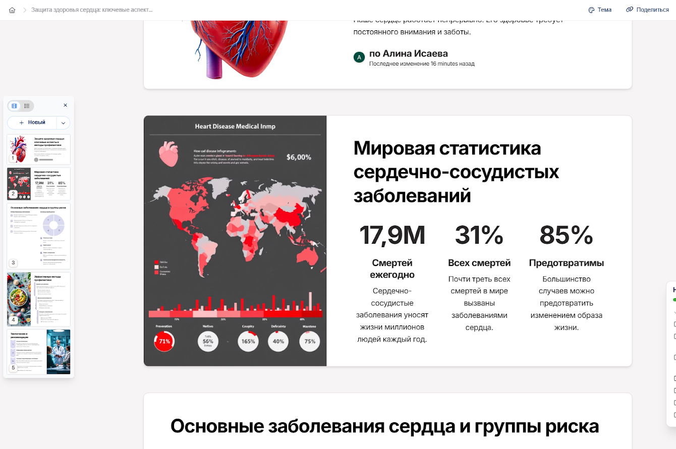 Нейросеть для презентаций: результат работы Нейросеть для презентаций: результат работы