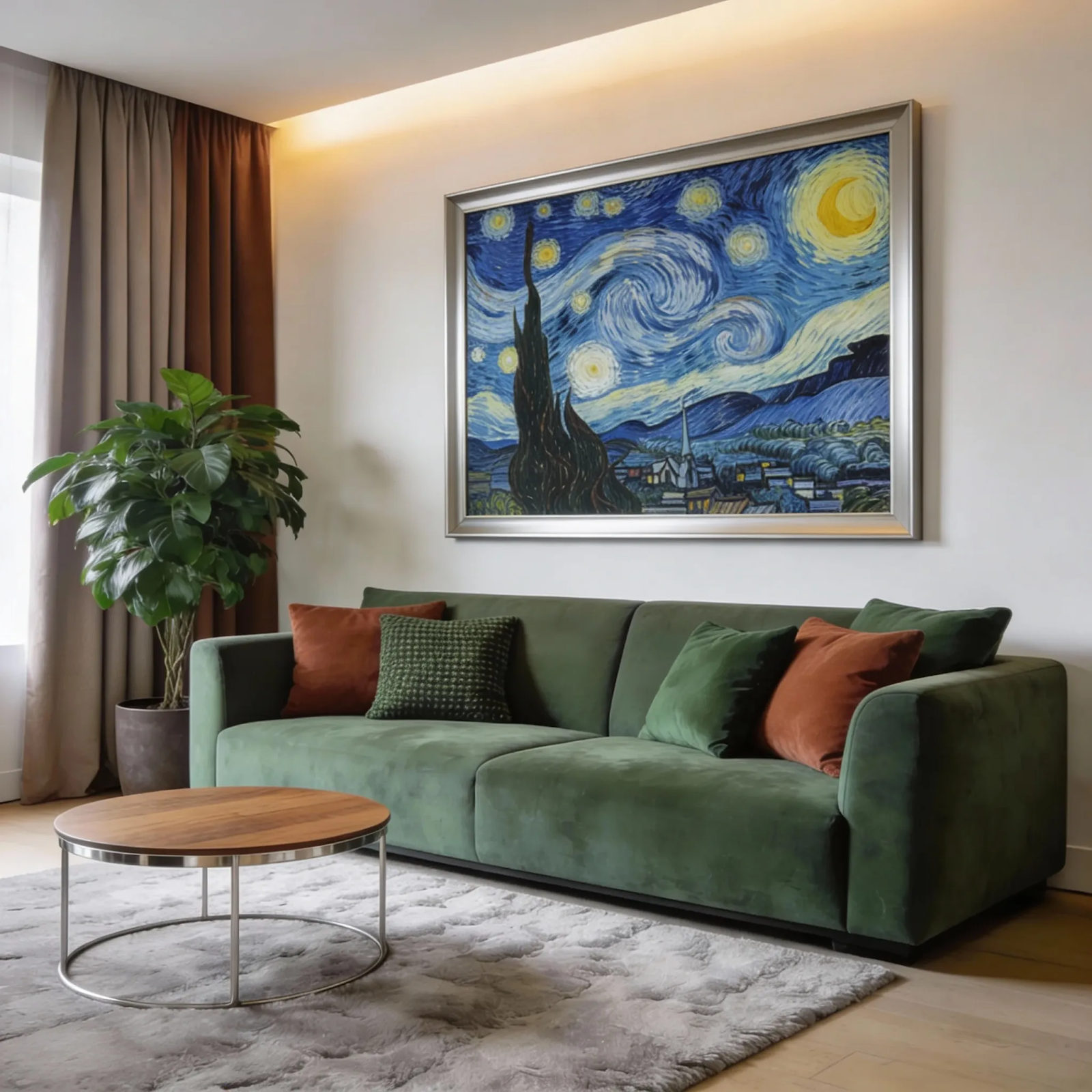 Интерьер с картиной от Seedream 4.5 Интерьер с картиной от Seedream 4.5