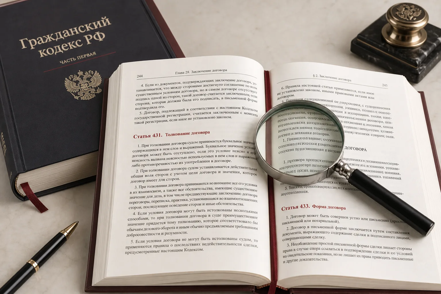 Расшифровка терминов в гражданском праве — иллюстрация